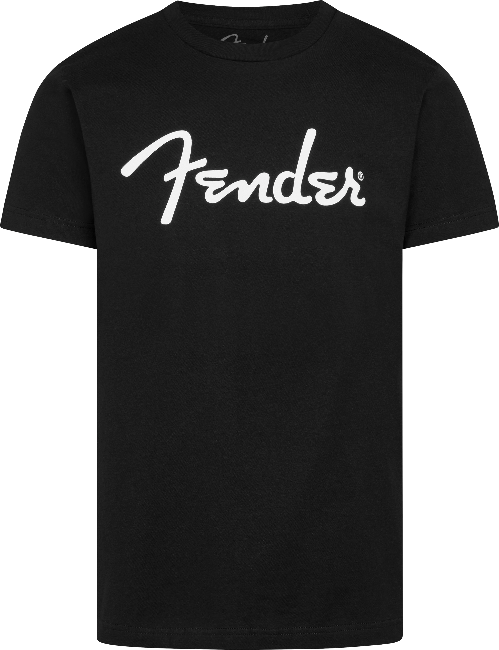 Fender Spaghetti Logo XXXL Size T-Shirt in Black