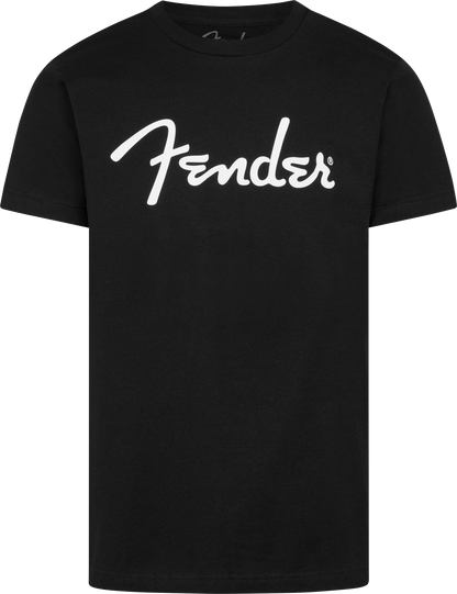 Fender Spaghetti Logo XXXL Size T-Shirt in Black