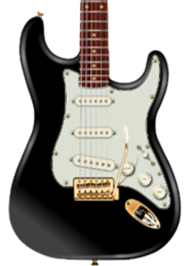 Fender American Vintage II 1961 Stratocaster, Gold Hardware, Rosewood Fingerboard, Black