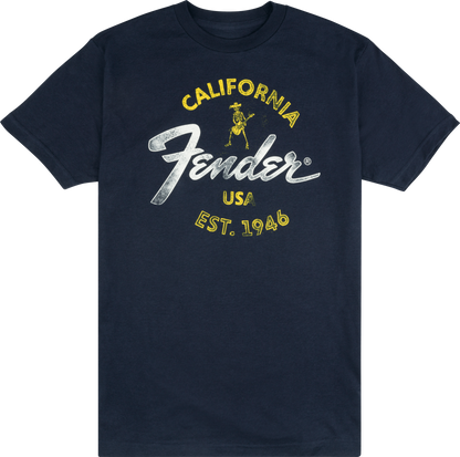 Fender Baja Blue XL Size T-Shirt in Blue