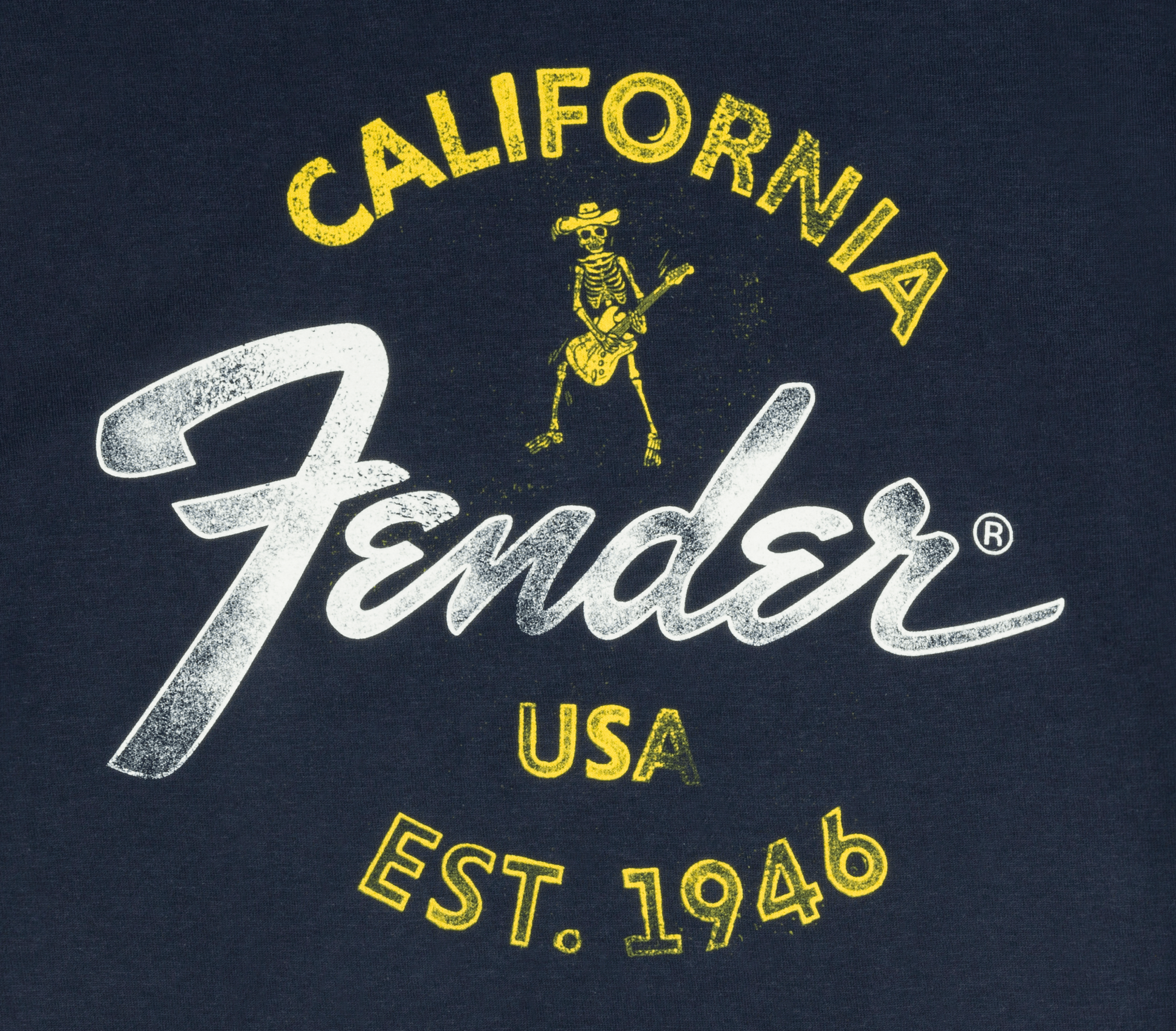 Fender Baja Blue XXL Size T-Shirt in Blue