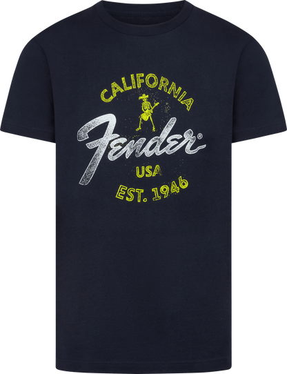 Fender Baja Blue XXL Size T-Shirt in Blue