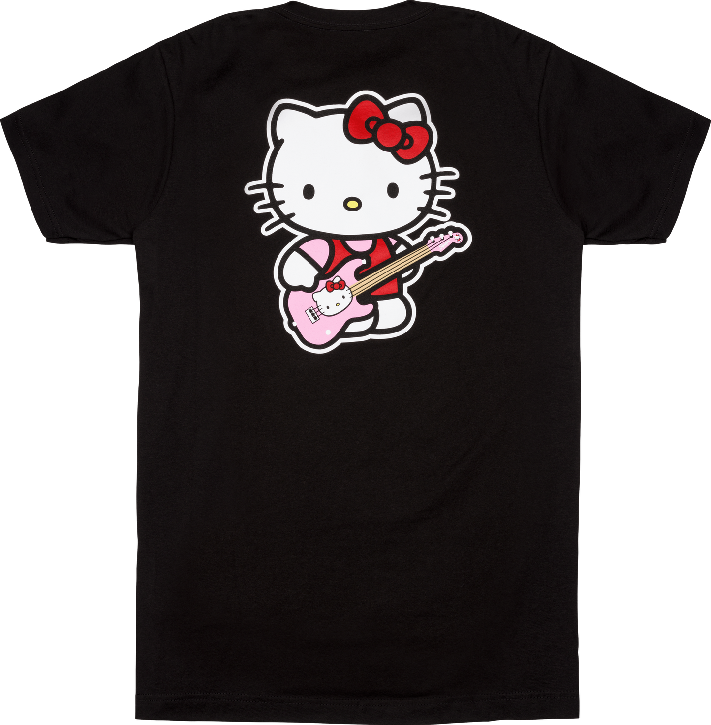 Fender x Hello Kitty Back Logo Medium Size T-Shirt in Black