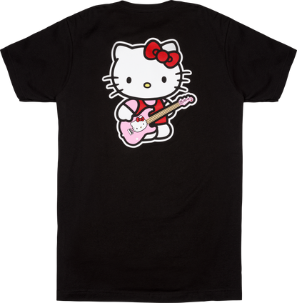 Fender x Hello Kitty Back Logo Medium Size T-Shirt in Black