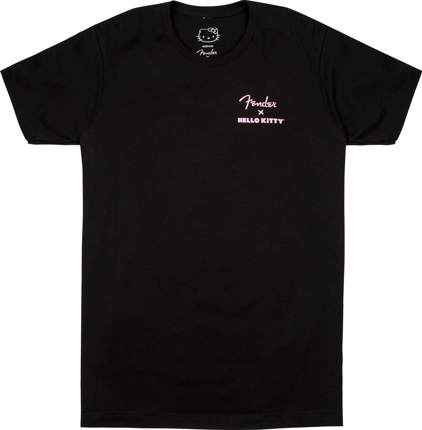 Fender x Hello Kitty Back Logo Medium Size T-Shirt in Black