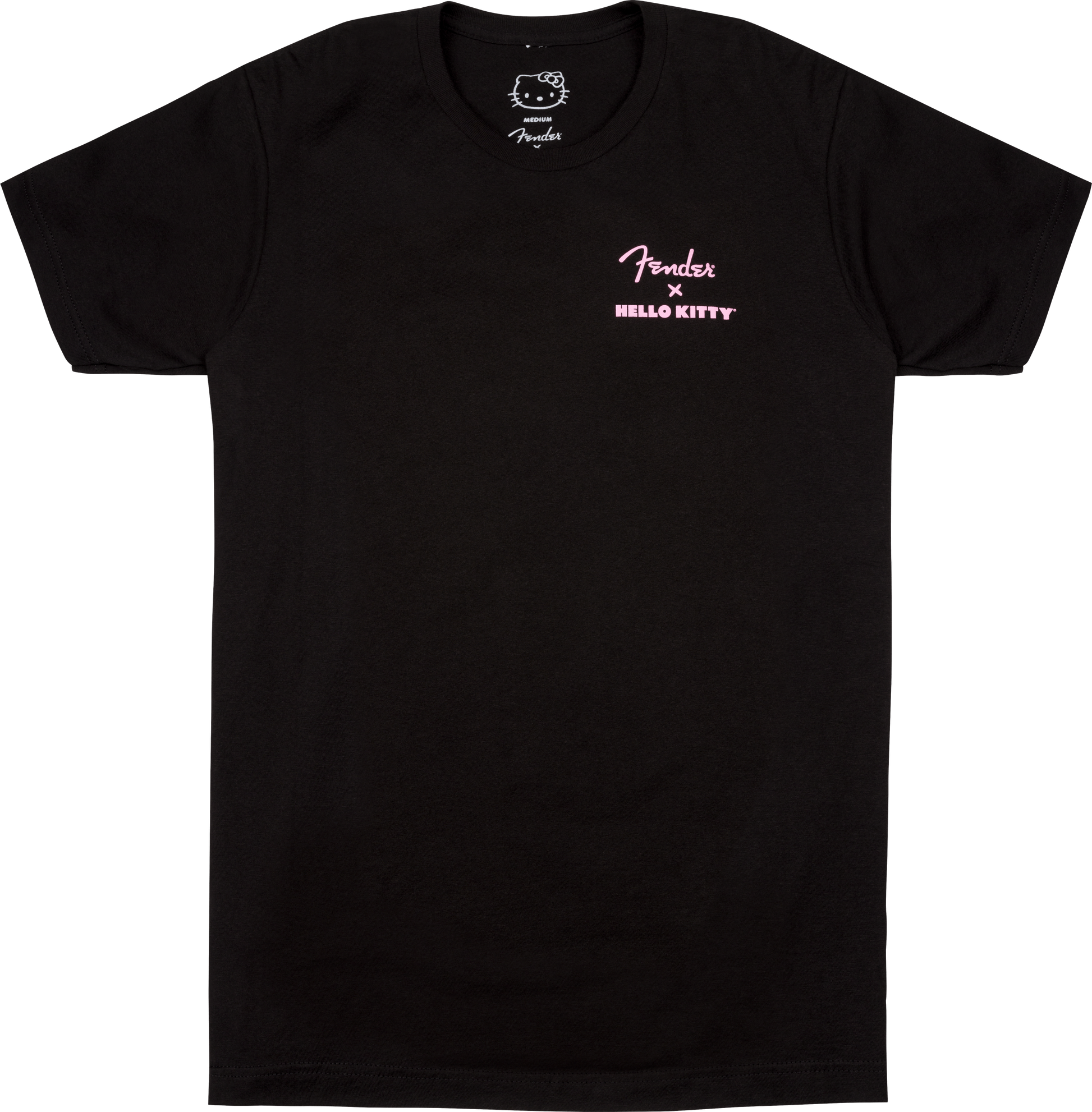 Fender x Hello Kitty Back Logo Medium Size T-Shirt in Black