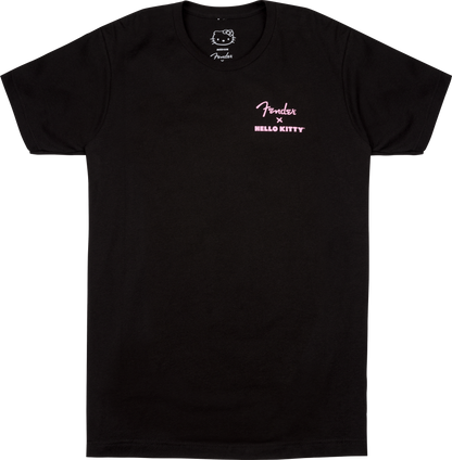 Fender x Hello Kitty Back Logo Medium Size T-Shirt in Black