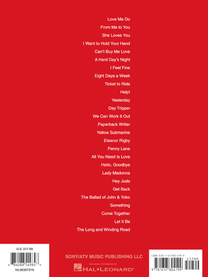 The Beatles 1 Easy Piano