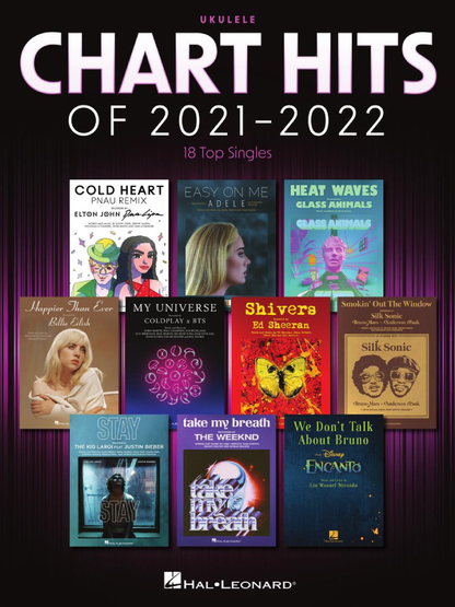 Chart Hits of 2021-2022 For Ukulele