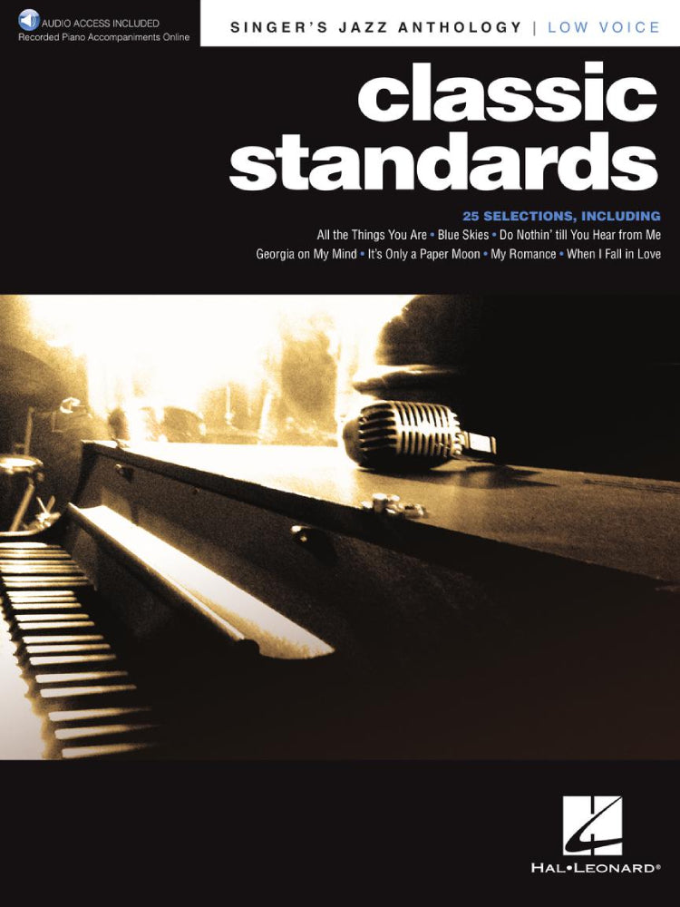 Classic Standards Singers Jazz Anthology Low Voice BK/OLA