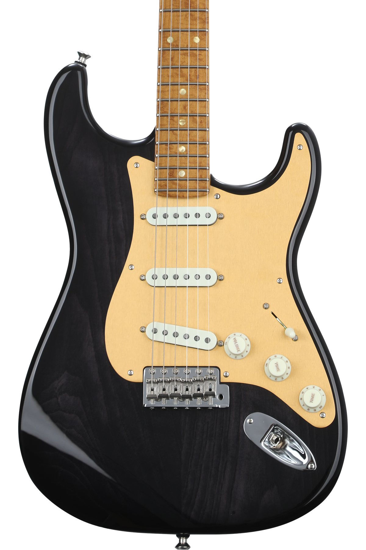Fender Custom Shop American Custom Stratocaster NOS Electric Guitar in Ebony Transparent