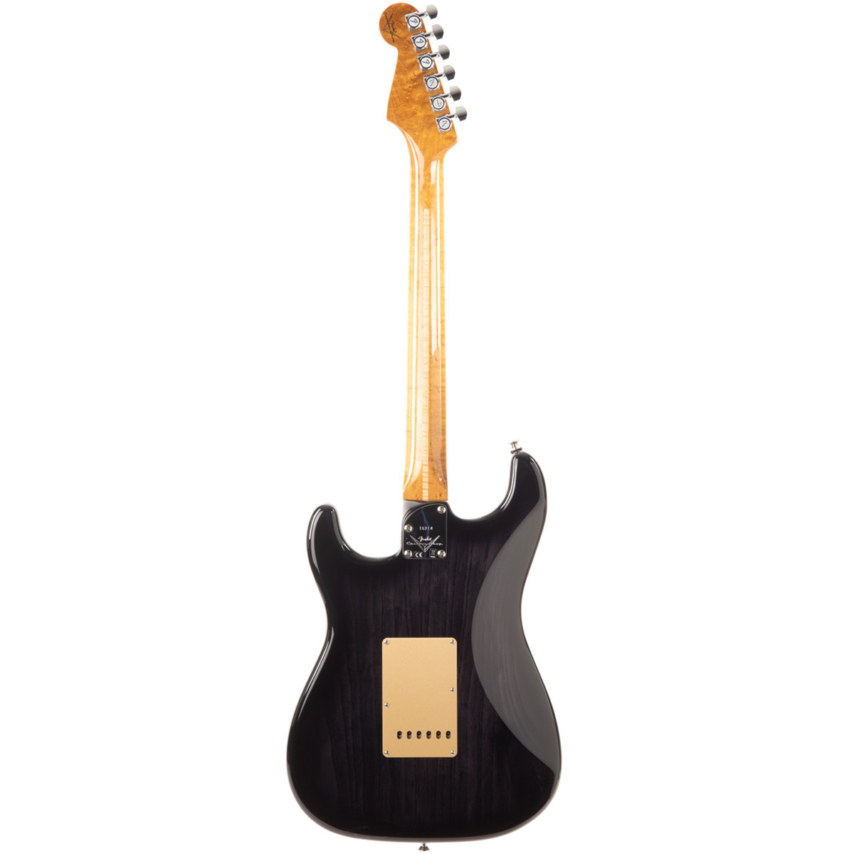 Fender Custom Shop American Custom Stratocaster NOS Electric Guitar in Ebony Transparent