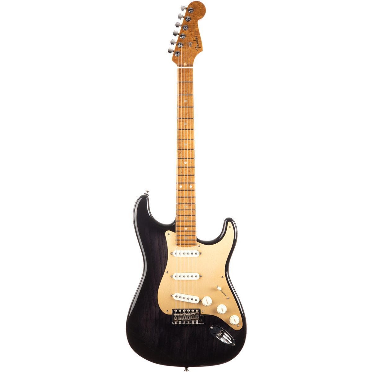 Fender Custom Shop American Custom Stratocaster NOS Electric Guitar in Ebony Transparent