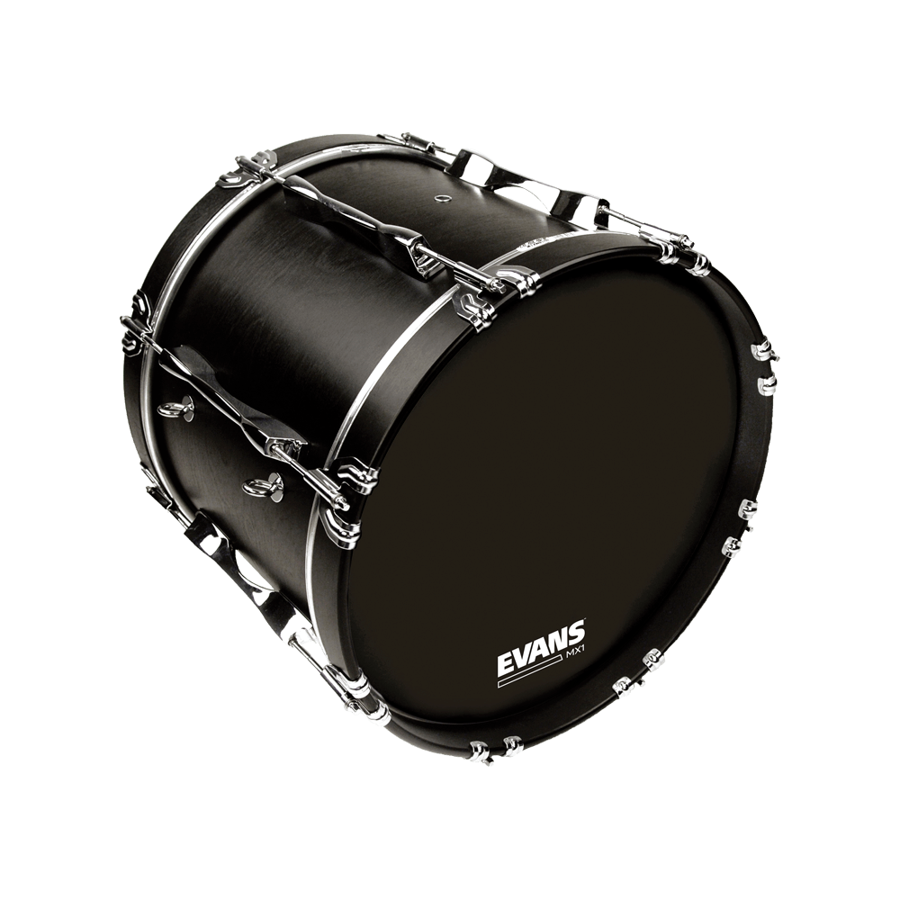 Evans MX1 Black Marching 30" Bass Drum Head