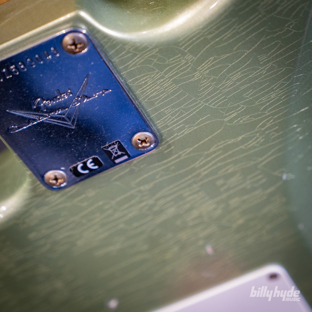 Fender Custom Shop 1959 Stratocaster Journeyman Relic Electric Guitar in Faded Aged Sage Green Metallic
