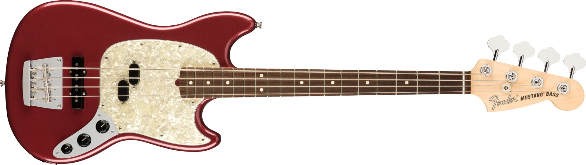 Fender American Performer Mustang Bass, Rosewood Fingerboard in Aubergine