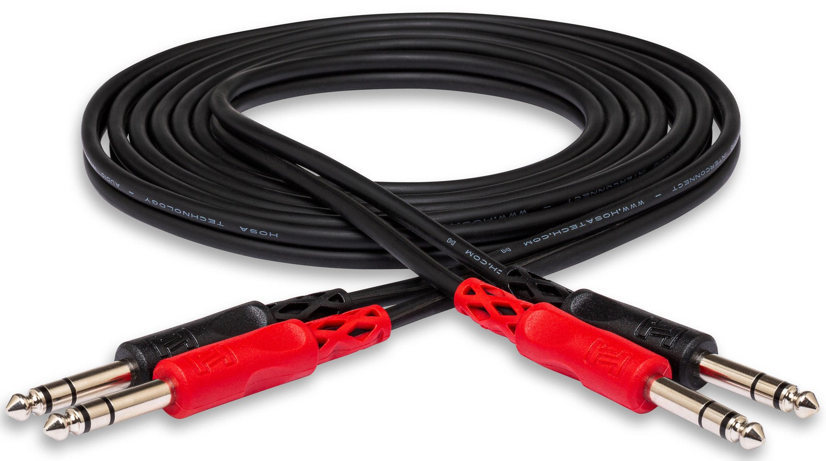 HOSA CSS201 Stereo Interconnect Dual Cable 1/4" TRS to Same
