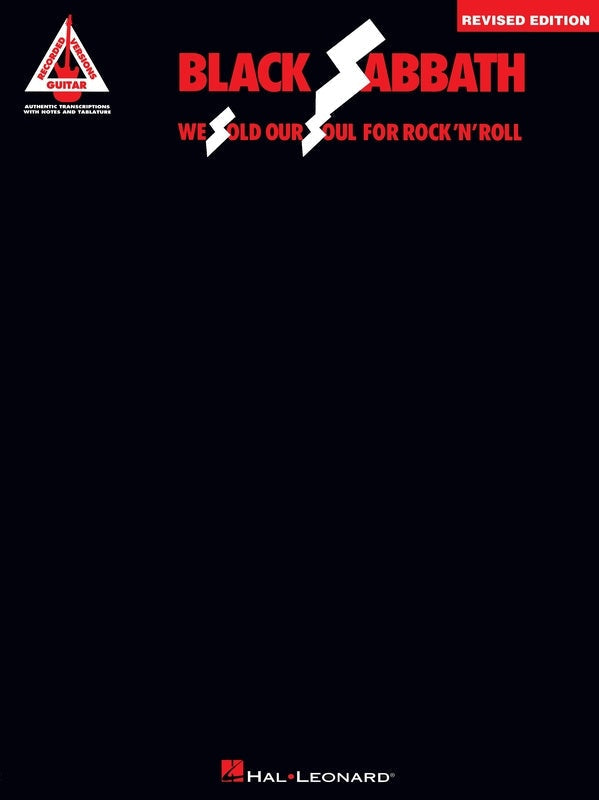 Black Sabbath We Sold Our Soul For Rock 'N' Roll Guitar Tab