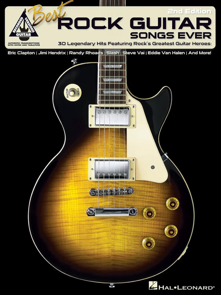 Best Rock Guitar Songs Ever 2nd Edition Recorded Version Guitar Tab