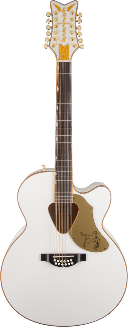 Gretsch G5022CWFE-12 Rancher Falcon Jumbo 12-String Acoustic Electric Guitar in White