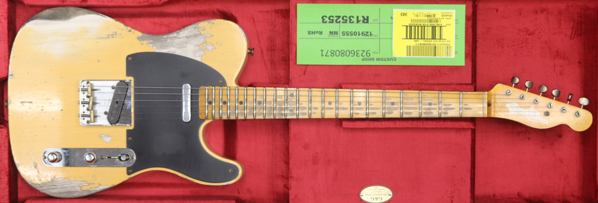 Fender Custom Shop Limited Edition '53 Telecaster Super Heavy Relic in Aged Nocaster Blonde