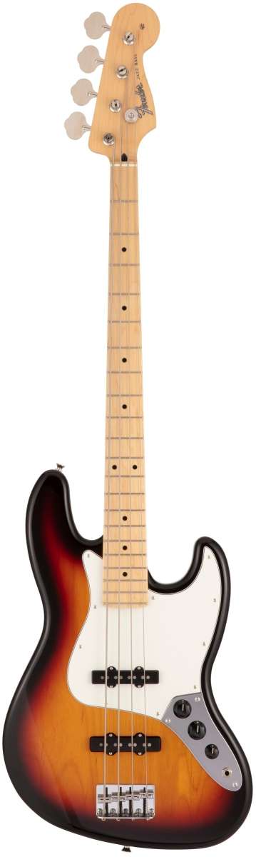 Fender Made in Japan Hybrid II Jazz Bass, Maple Fingerboard in 3 Color Sunburst