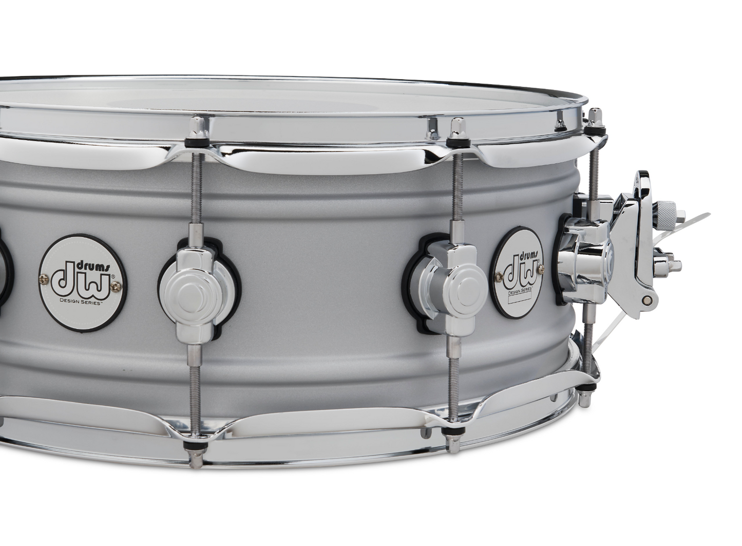 DW Design Series 5.5"x14" Matte Aluminium Snare Drum