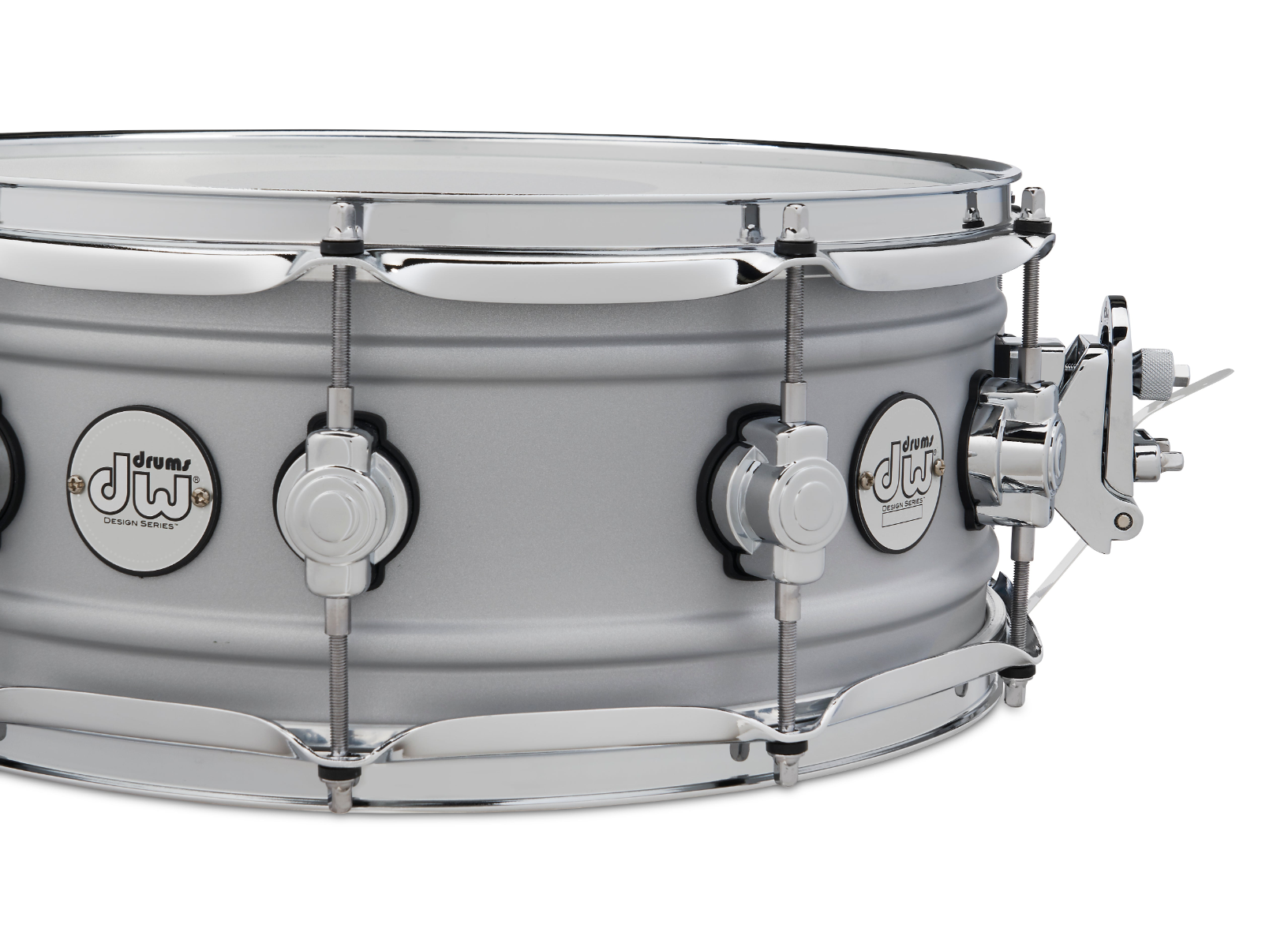 DW Design Series 5.5"x14" Matte Aluminium Snare Drum