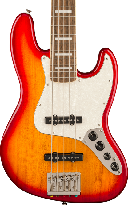 Squier Classic Vibe Active '70s Jazz Bass V Bass Guitar in Sienna Sunburst