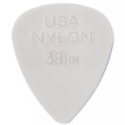 Jim Dunlop Nylon Standard Guitar Picks .38mm 12 Pack in White