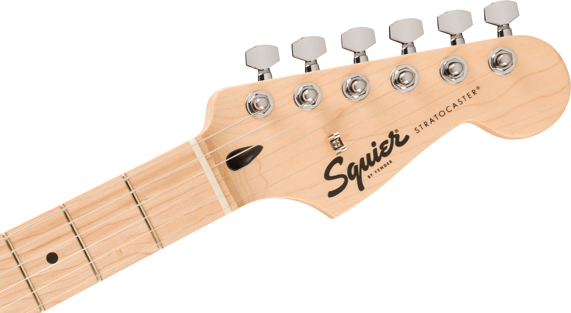 Squier FSR Squier Sonic Stratocaster, Maple Fingerboard, White Pickguard in Fiesta Red