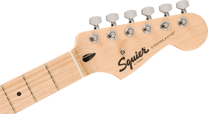 Squier FSR Squier Sonic Stratocaster, Maple Fingerboard, White Pickguard in Fiesta Red