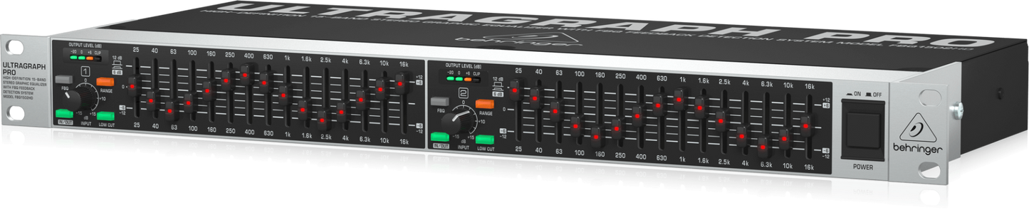 Behringer Ultragraph Pro FBQ1502HD High Definition 15 Band Stereo Graphic Equalizer