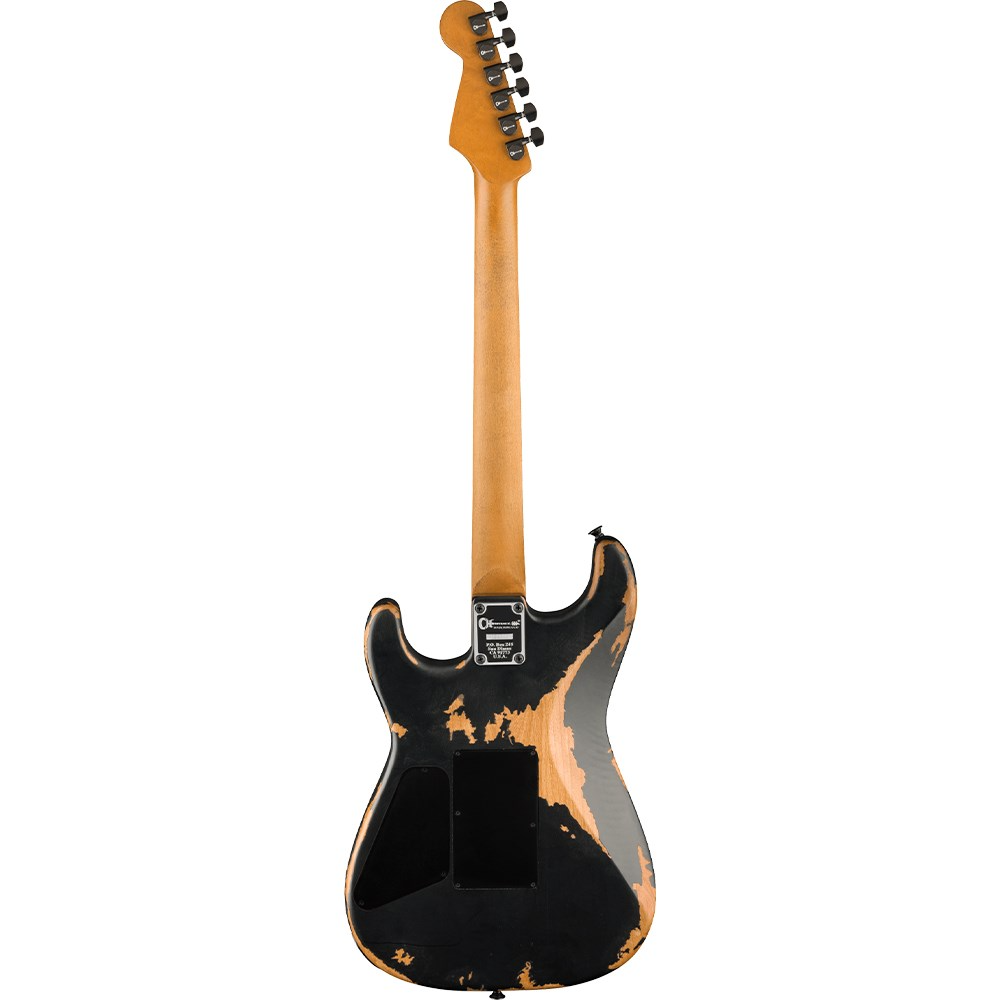 Charvel Pro Mod Relic San Dimas Style 1 HH FR PF in Weathered Black