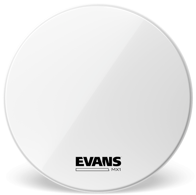 Evans MX1 White Marching 32" Bass Drum Head