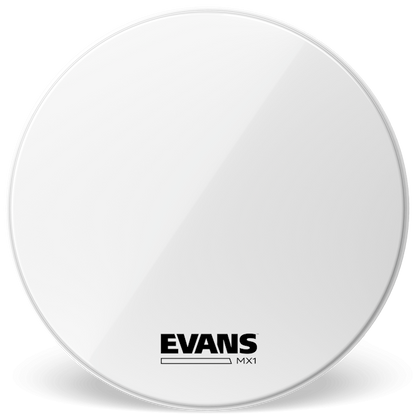 Evans MX1 White Marching 32" Bass Drum Head