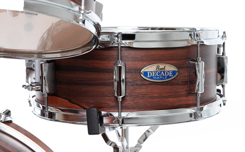 Pearl Decade Maple Exotic 22" Drum Kit w/HW in Matte Dark Walnut