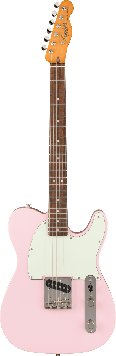 Squier FSR Classic Vibe '60s Custom Esquire, Laurel Fingerboard, Mint Pickguard in Shell Pink