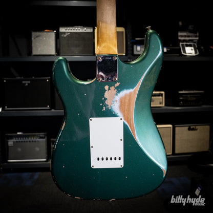 Fender Custom Shop Limited Edition 1964 L-Series Stratocaster Heavy Relic Electric Guitar in Aged Sherwood Green Metallic