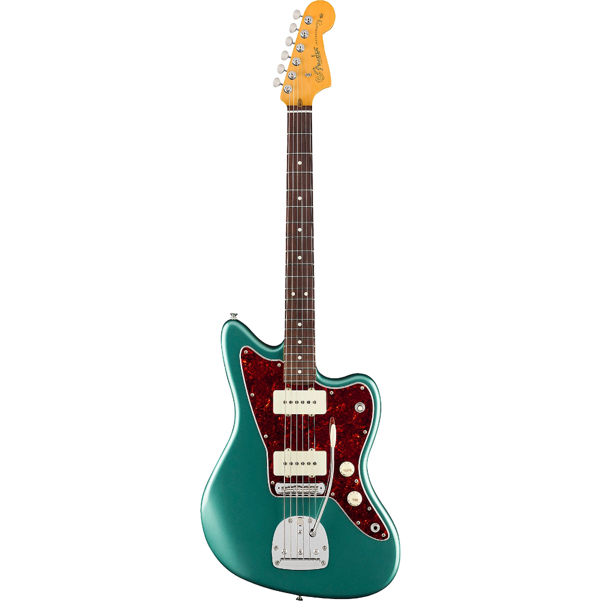 Fender American Professional Classic Jazzmaster Electric Guitar, Rosewood Fingerboard in Faded Sherwood Green Metallic