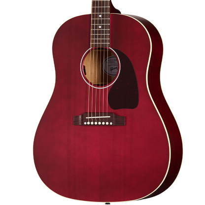Gibson J-45 Special Acoustic Electric Guitar in Satin Wine Red