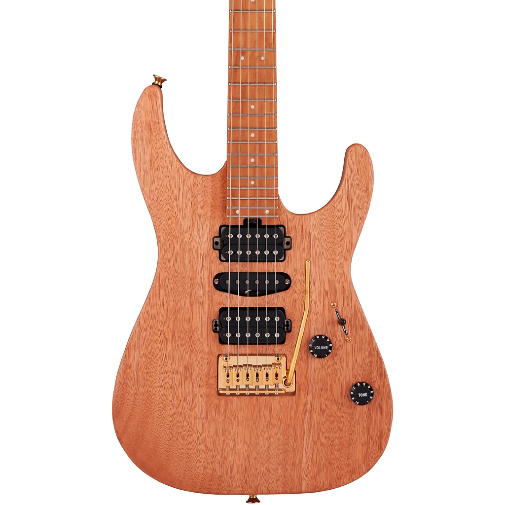 Charvel Pro Mod DK24 HSH 2PT CM Electric Guitar in Mahogany Natural