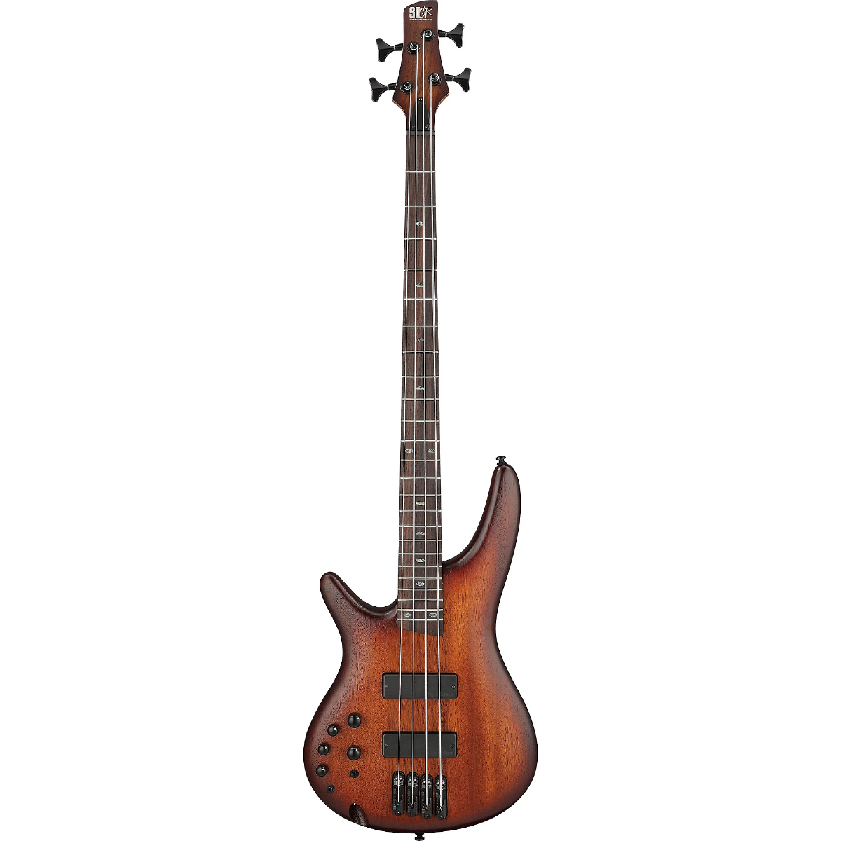 Ibanez SR500AL Left Handed Electric Bass Guitar in Mahogany Brown Burst Low Gloss