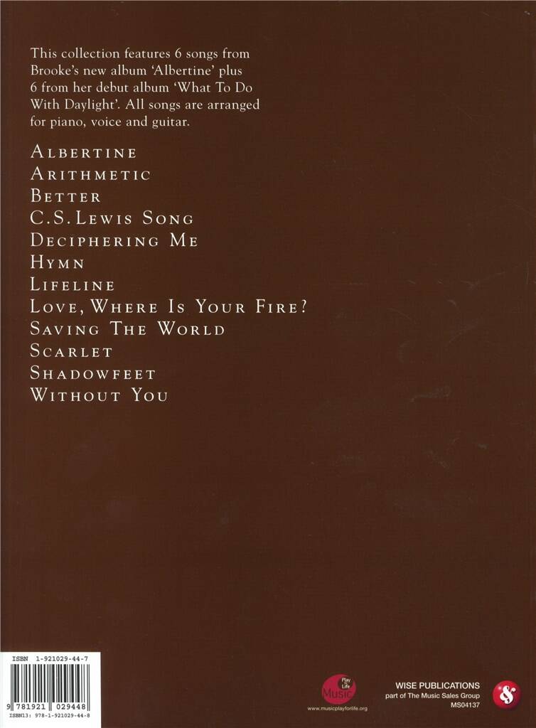 Brooke Fraser Collection PVG