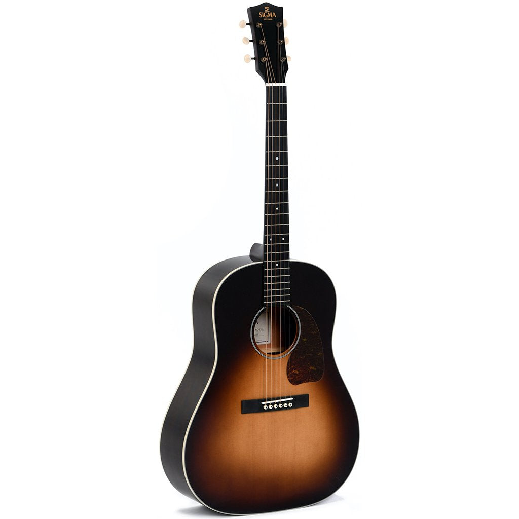 Sigma JM-SG45 Round Shoulder Electric-Acoustic Guitar in Sunburst