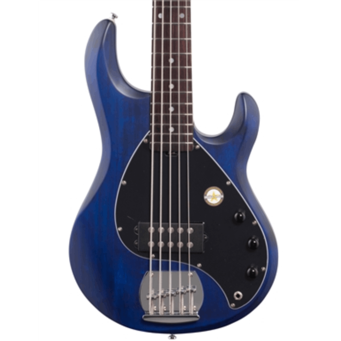 Sterling By Music Man StingRay Ray5 5 String in Trans Blue Satin