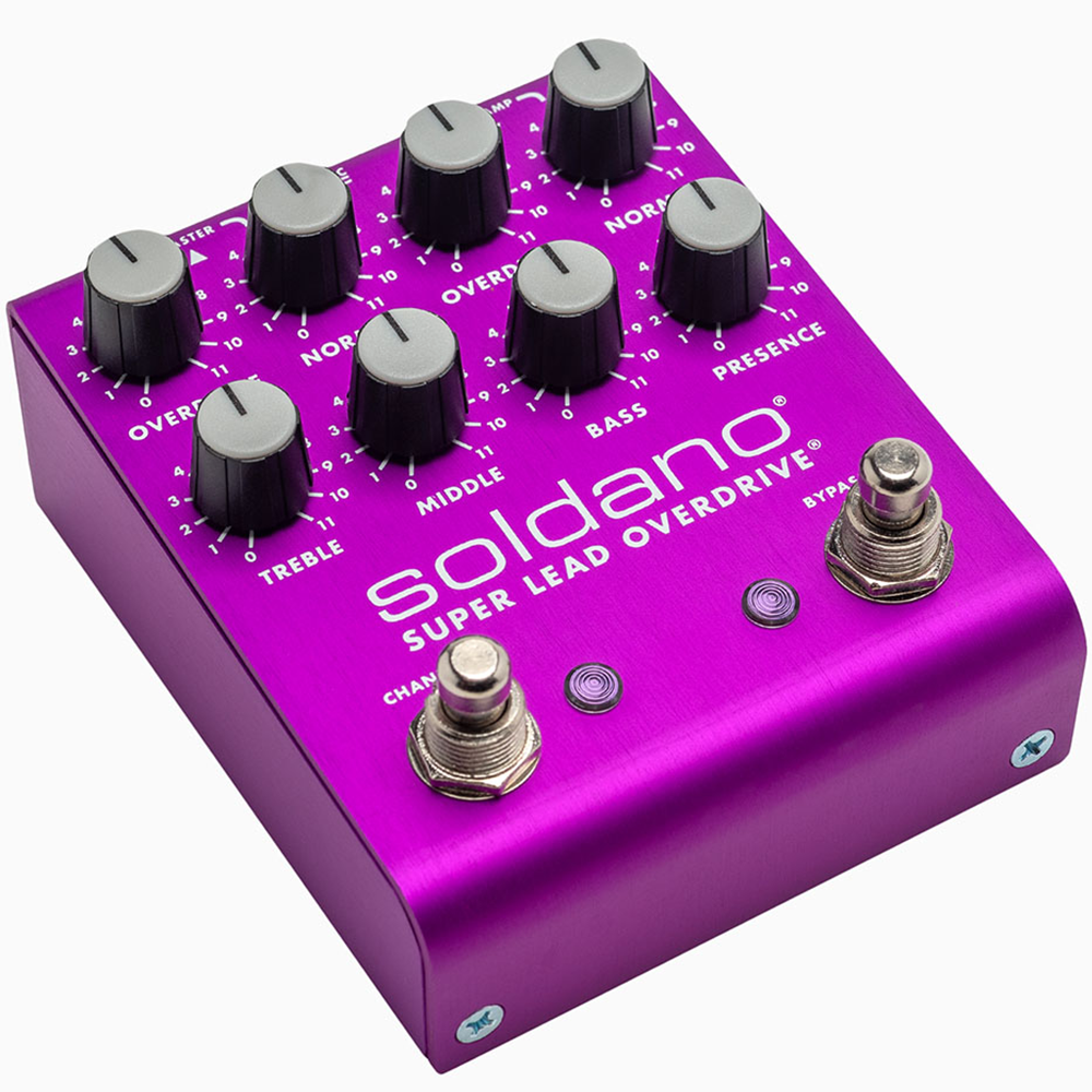 Soldano SLO Plus Dual Channel Super Lead Overdrive Pedal Custom Purple