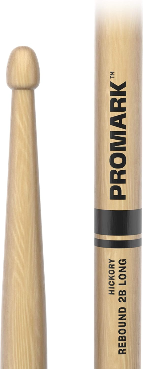 ProMark Rebound 2B Long Lacquered Hickory Drumsticks