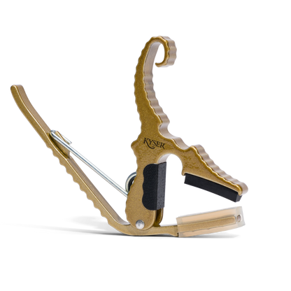 Kyser Quick Change Short Cut 3 String Partial Guitar Capo in Gold