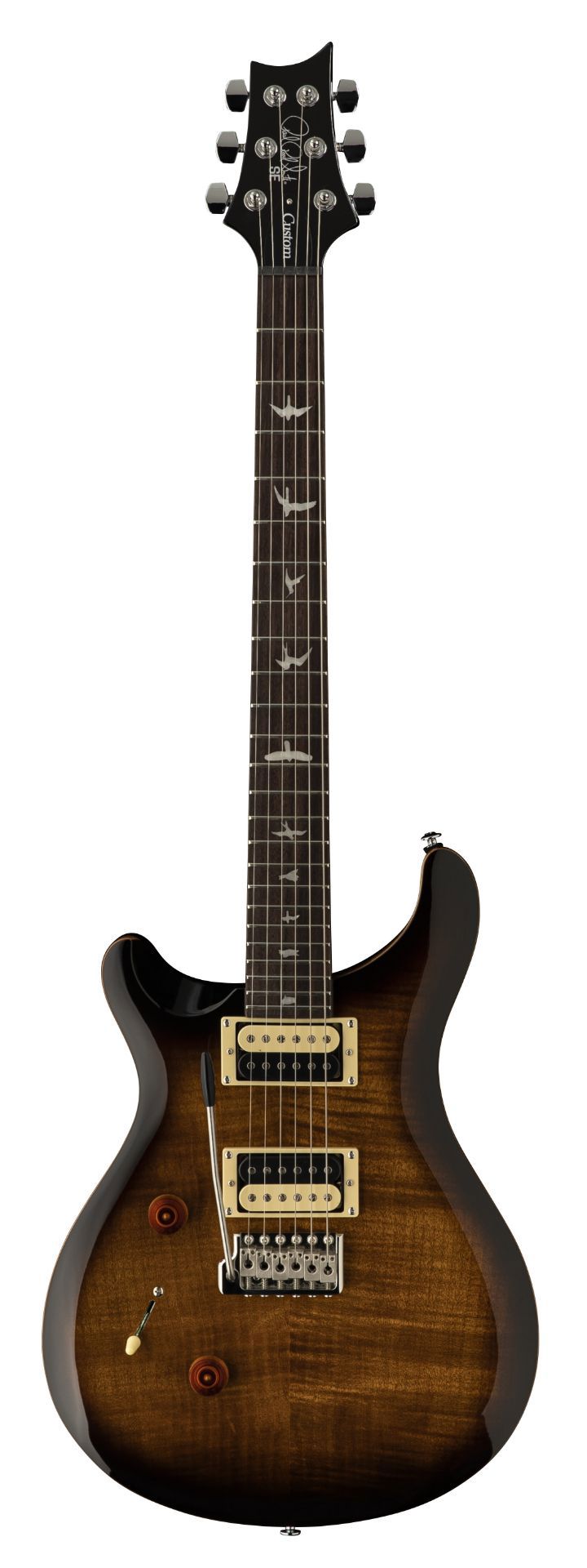 PRS SE Custom 24 Lefty Left handed in Black Gold Burst